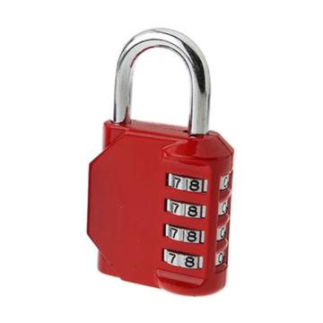 罕码 锌合金密码锁（四位密码）宽度43mm，HMLK3007 红色 售卖规格：1个