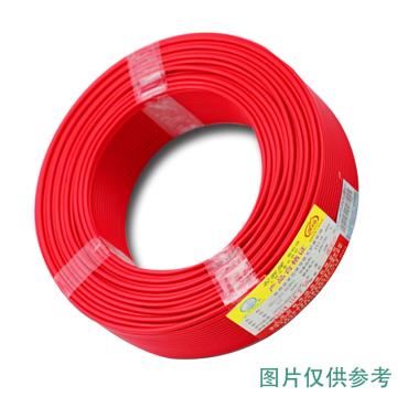 飞鹤线缆 单芯铜塑硬电线，BV-4 红色 售卖规格：100米/卷