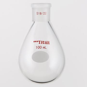 泰坦 厚壁茄型瓶，高强度，磨口：19/22，100ml 特优级 爆款，TF319100 售卖规格：1个