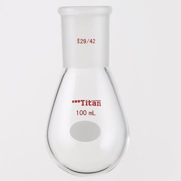 泰坦 厚壁茄型瓶，高强度，磨口：29/42，100ml 特优级，TF318100 售卖规格：1个
