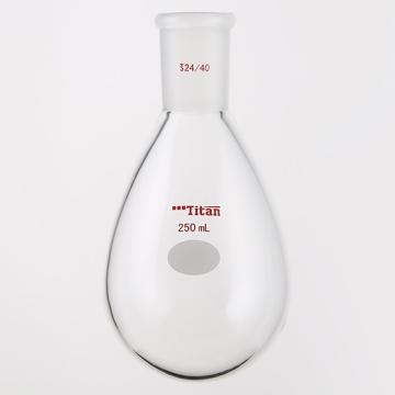 泰坦 厚壁茄型瓶，高强度，磨口：24/40，250ml 特优级 爆款，TF314250 售卖规格：1个