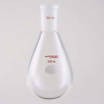 泰坦 厚壁茄型瓶，高强度，磨口：24/40，200ml 特优级，TF314200 售卖规格：1个