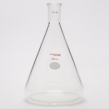 泰坦 三角瓶，厚壁高强度，磨口：24/40，1000ml 特优级，TF664000 售卖规格：1个