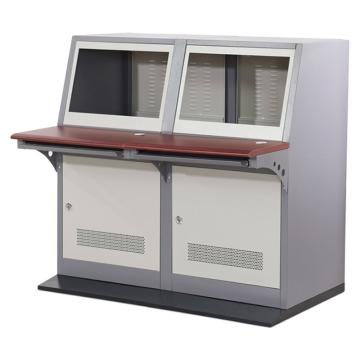 哈德威 厚款双联监控琴台，宽深高(mm):1200×950×1190,桌面防火木面 不含安装 售卖规格：1台