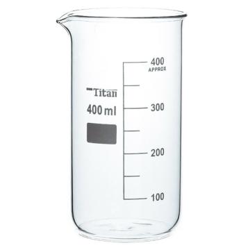泰坦 高型烧杯 400ml，1盒（6只/盒）TY1-0126 售卖规格：1盒