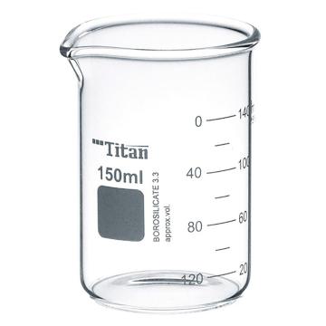 泰坦 厚壁烧杯 特优级 150ml，1盒（12个/盒）TYBL-0003 售卖规格：1盒
