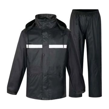 古原 分体雨衣套装，春亚纺，黑色-175 带反光条（同系列10套起订） 售卖规格：1套