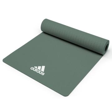 阿迪达斯/adidas 瑜伽垫，ADYG-10100RG 8MM加厚瑜伽垫EVA材质男女健身垫厚舞蹈垫 深绿色 售卖规格：1条