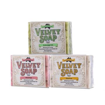 乡间生活 Velvet 精油皂（柠檬草、玫瑰果、木瓜三种香味随机），100g 单位：块