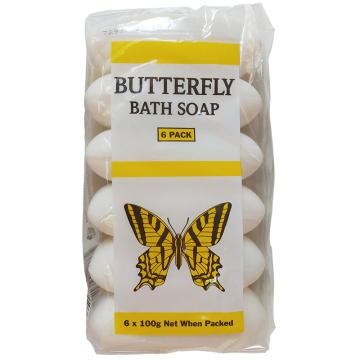 乡间生活 Butterfly Bath Soap 蝴蝶洗衣皂，6x100g 单位：组