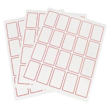 泰坦 红框标签，中号40×6cm，经济型（适合铅笔、钢笔、油性笔），可打印/书写，10页/袋，TYBQ-0036 售卖规格：1袋