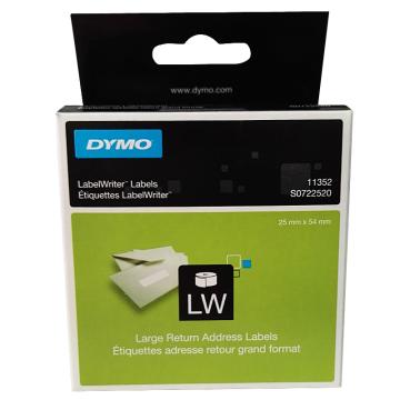 DYMO LW标签，25mm×54mm 地址回邮用打印标签 售卖规格：1卷