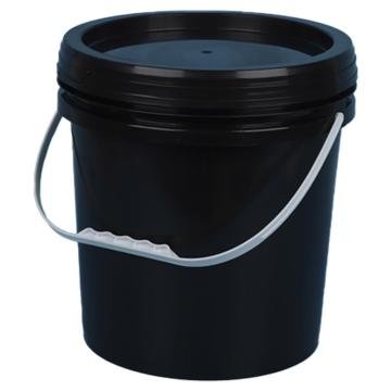 博群 广口桶10L，黑色、材质PP，BQK10-黑 售卖规格：1个