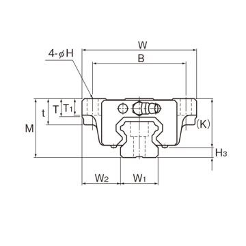 THK LM导轨，HSR30B2SS+1000L（G1=G2=20，CCAP) 售卖规格：1个