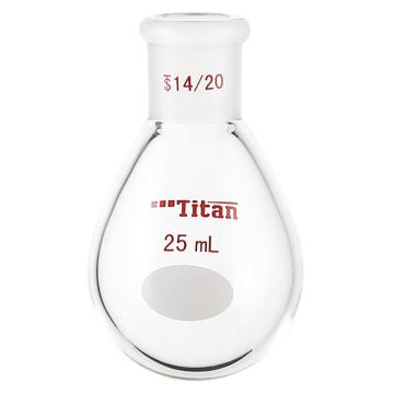 泰坦 厚壁茄型瓶，高强度，磨口：14/20，25ml 特优级 爆款，TF311425 售卖规格：1个