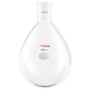 泰坦 厚壁茄型瓶，高强度，磨口：29/42，1000ml 特优级，TF31291L 售卖规格：1个