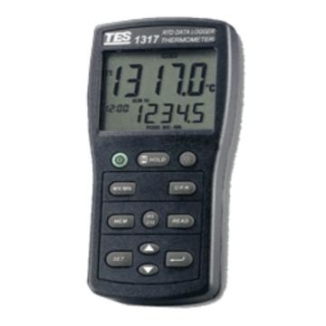 泰仕 白金电阻温度表，TES-1317 不带探头 售卖规格：1台