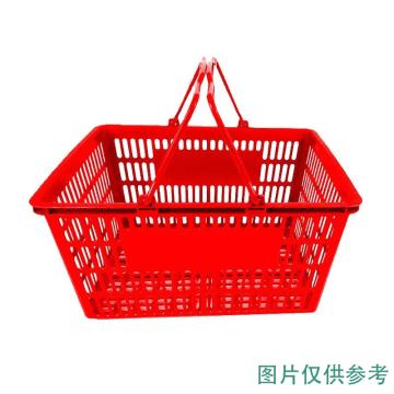 力禾 中号镂空手提篮,尺寸:460×330×255mm，LC-STL-3,红色 售卖规格：1个