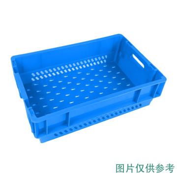 力禾 反式堆叠筐，LC-DD-2,蓝色 尺寸:600×400×180mm 售卖规格：1个