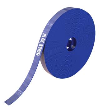 海乐 魔术贴理线带布扎带，ZD-2F-10M 10米 2cm宽 背靠背绑线带 收纳固定整理绕线带理线器捆线带蓝色 售卖规格：1卷