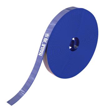 海乐 魔术贴理线带布扎带25米1.2cm宽，ZD-1F-25M 背靠背绑线带 收纳固定整理绕线带理线器捆线带蓝色 售卖规格：1卷