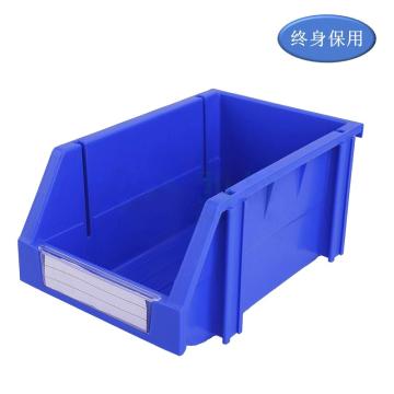 Raxwell 组立背挂零件盒 物料盒，TK002(标签牌1+标签纸1+立柱4) 外尺寸规格D*W*H(mm)：240×150×124，全新料，蓝色 售卖规格：1个