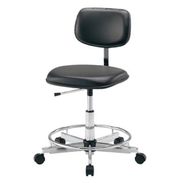 亚速旺/Asone 彩色标准椅，2-665-01 有脚踏环，黑色 售卖规格：1个