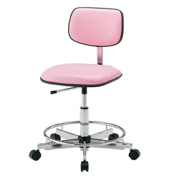 亚速旺/Asone 彩色标准椅，2-665-02 有脚踏环，粉红色 售卖规格：1个