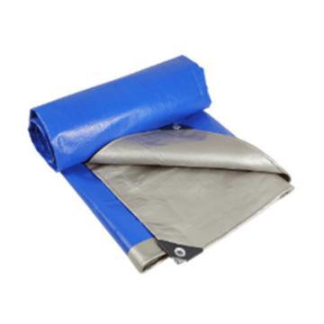 源兴织造 篷布，蓝银包边，160g/㎡，5m*10m/件 售卖规格：1件