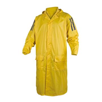 代尔塔/DELTAPLUS MA400连体雨衣，407007-JA-XL 黄色带反光条 售卖规格：1件