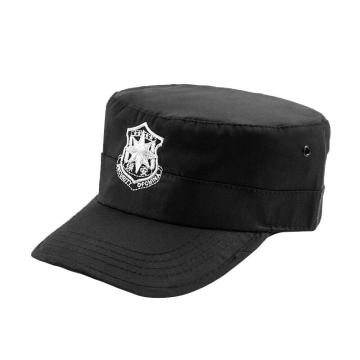 安赛瑞 保安帽子，80%锦纶/尼龙+20%棉涤，均码，黑色斜纹帽子