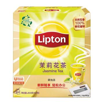立顿/LIPTON 袋泡茶，茉莉茶包商用装，S100 2g*100包 售卖规格：1盒