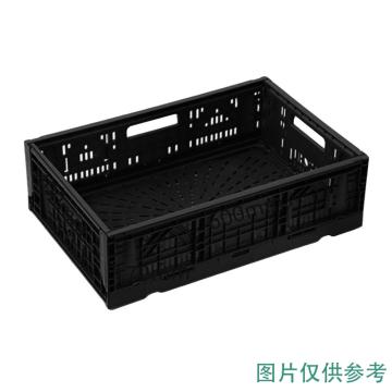 力禾 折叠筐，LC-ZD-5,黑色 尺寸:600×400×170mm 售卖规格：1个