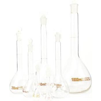申迪 容量瓶，SLCG0005， 50ml，高硼硅玻璃，白色 售卖规格：2只/盒