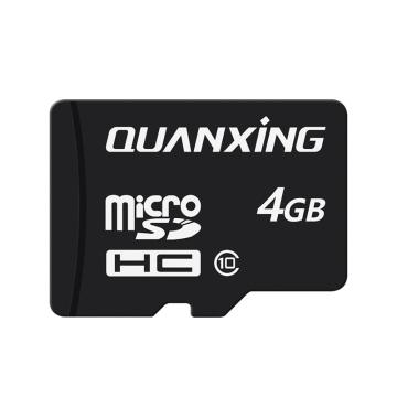 铨兴 TF/microSD存储卡，QXC004GMSD100000 4G C10 售卖规格：1张