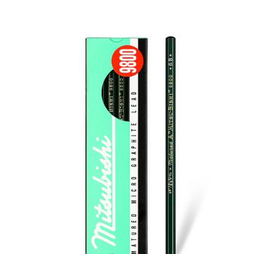UNI 三菱铅笔，9800 6B 绘画素描铅笔美术学生绘图专用木头铅笔 12支装 售卖规格：1盒