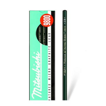 UNI 三菱铅笔，9800 2B 绘画素描铅笔美术学生绘图专用木头铅笔 12支装 售卖规格：1盒