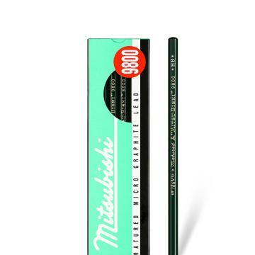 UNI 三菱铅笔，9800 HB 绘画素描铅笔美术学生绘图专用木头铅笔 12支装 售卖规格：1盒