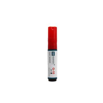 GEEMARKER 宽头油漆笔，G-10红色 底涂笔地面墙面书写涂鸦彩绘油漆笔-10mm 售卖规格：1支