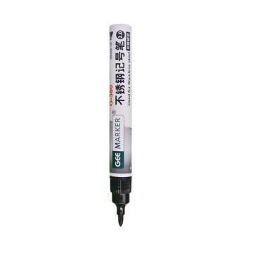 GEEMARKER 耐酸碱用记号笔，G-380黑色 金属不锈钢表面标记记号笔2.0mm 售卖规格：1支