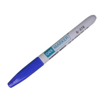 GEEMARKER 低氯无硫不锈钢记号笔-细头，G-370蓝色 不锈钢表面核电工业记号笔1.0mm 售卖规格：1支