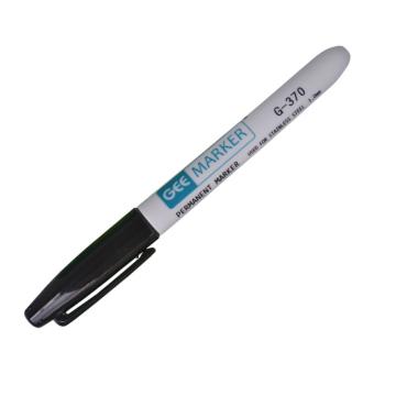 GEEMARKER 低氯无硫不锈钢记号笔-细头，G-370黑色 不锈钢表面核电工业记号笔1.0mm 售卖规格：1支