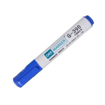 GEEMARKER 低氯无硫不锈钢记号笔-粗头，G-390蓝色 工业标记笔2.0mm 售卖规格：1支