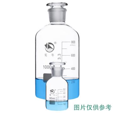 蜀牛 高硼硅白小口试剂瓶，1000ml，B-005515 售卖规格：1个