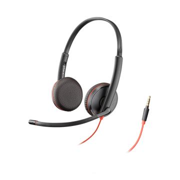 缤特力/Plantronics 头戴式双耳降噪耳麦，Blackwire C3225 top 3.5MM单接口 售卖规格：1套
