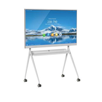 IQ 移动支架，IQ75TV-1P-（W/S/B) 智慧屏电视机落地移动支架 V型结构 一体成型 适用于60-75英寸 承重85kg 白色 售卖规格：1套