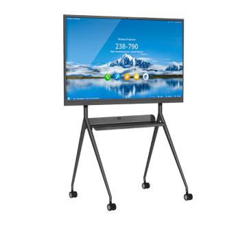 IQ 移动支架，IQ55TV-1P-（W/S/B) 智慧屏电视机落地移动支架 V型结构 一体成型 适用于50-55英寸 承重55kg 黑色 售卖规格：1套