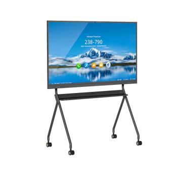 IQ 移动支架，IQ75TY-1P-（W/S/B) 智慧屏电视机落地移动支架 Y型结构 适用于60-75英寸 承重85kg 黑色 售卖规格：1套