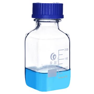 垒固 蓝盖试剂方瓶，B-037201 250ml，GL45 售卖规格：1个