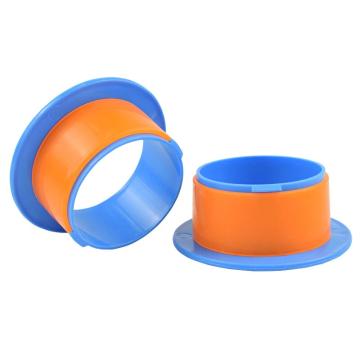 Raxwell 缠绕膜塑料保护手柄，RHPJ0005 卷芯塑料套，蓝/绿色混发，2个/套，500套/箱 售卖规格：1套